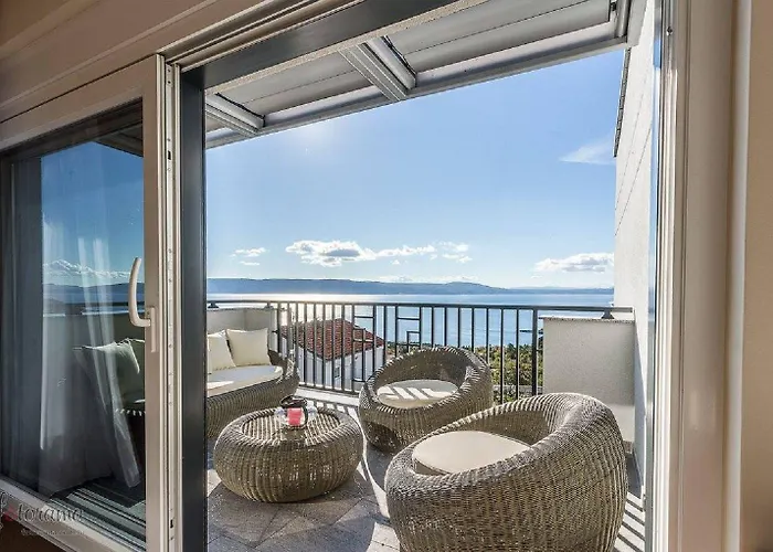 Bezauberndes Mit Pool, Meerblick, Garage, Waschmaschine アパート *